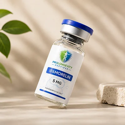 Ipamorelin research peptide vial